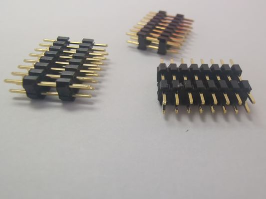 뒤레이블 20 핀 PCB 해더 커넥터 1 밀리미터 피치 연결기 이원적 가로열