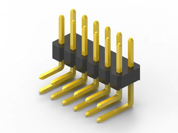 구리 2.00mm PCB 헤더 핀 듀얼 라이, 홀 14을 통해 핀 헤더 커넥터