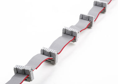 FCC 16 핀 2.54mm IDC 소켓 RoHs 재료와 평면 리본 케이블 조립
