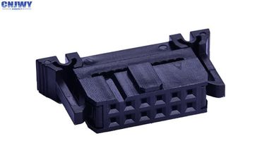 2.54MM 피치 IDC 소켓 여자의 연결 장치 나비 갈고리 PBT 단열