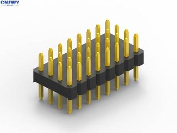 3줄 5U PCB 헤더 커넥터 DIP 타입 금 플래시 블랙 단열