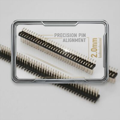 높게 쌓인 듀얼 라인 남성 핀 헤더 커넥터 2.54mm 피치 확장 높이 PCB 보드 스페이저