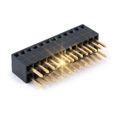1.00mm 피치 단일 행 직각 암 헤더 커넥터 수평 PCB 마운트 소켓