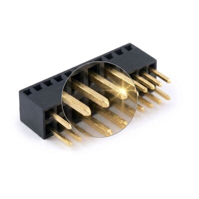2.54mm 피치 고전류 5A 이중 접점 암 헤더 커넥터 전원 PCB 소켓