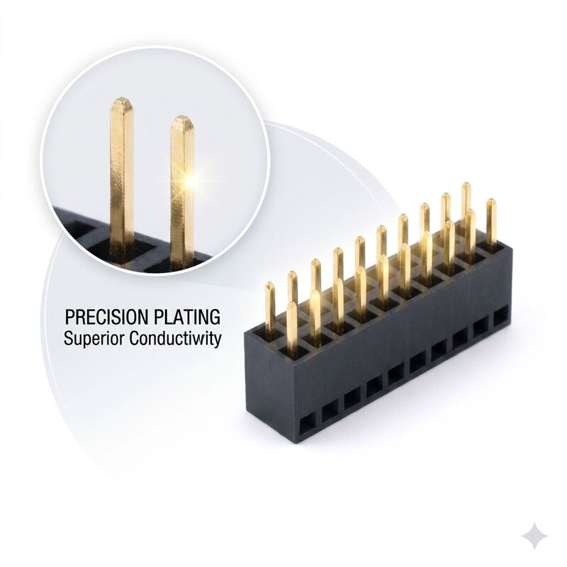 1.00mm 피치 단일 행 직각 암 헤더 커넥터 수평 PCB 마운트 소켓