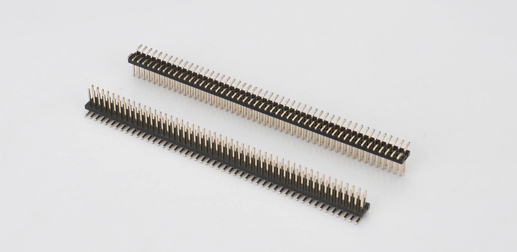 피치 2.54mm PA6T H2.54mm 듀얼 라인 헤더 커넥터 80P DIP