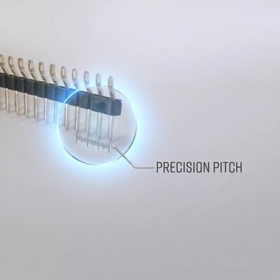분리 스냅 오프 단일 행 남성 핀 헤더 스트립 커넥터 2.54mm 피치 40-핀 사용자 정의 가능한 길이