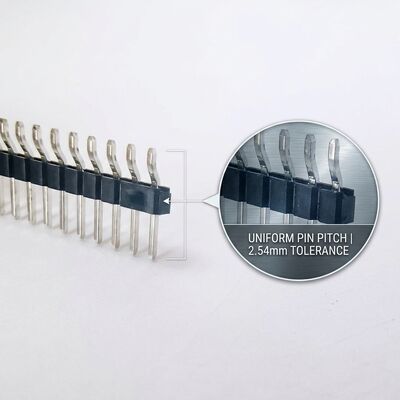얇은 피치 1.27mm 듀얼 라인 SMT 남성 핀 헤더 커넥터 컴팩트 PCB 표면 마운트 디자인