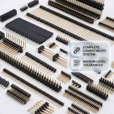 SMT 듀얼 로우 표면 실장 수 커넥터 2.54mm 피치 PCB 80핀 리플로우 호환
