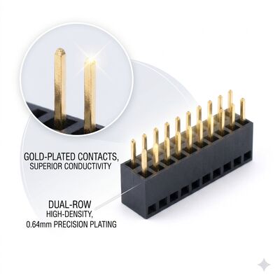 0.8mm 피치 미세 피치 중이층 암 헤더 커넥터 이중 행 2x30P 스태킹 PCB 소켓